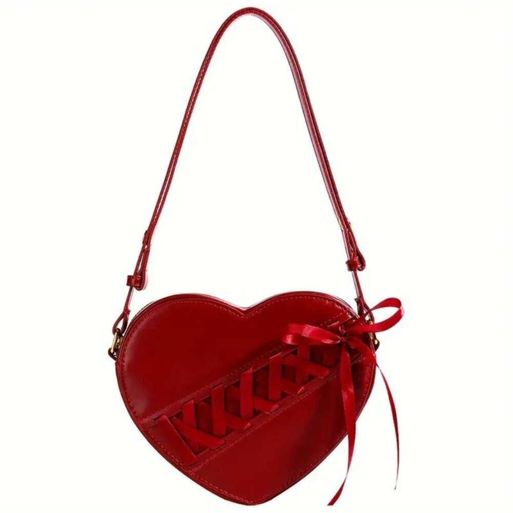 Ribbon Heart Design Crossbody Bag NWT​​